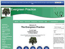 Tablet Screenshot of evergreenpracticegp.nhs.uk